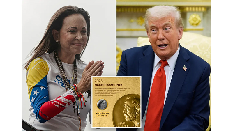 Machado, Nobel peace winner dedicates award to Trump ‘We count on US President’