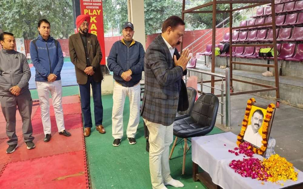 J&K Kabaddi Fraternity Pays Tribute to JKAKA President Late Anil Gupta