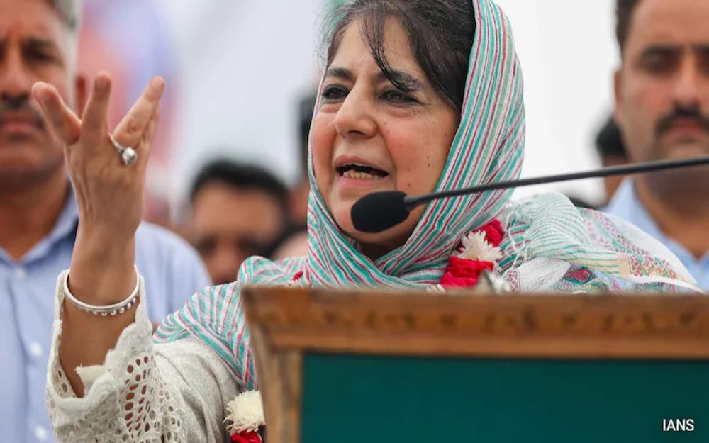 Mehbooba Sets Conditions to Join NC Statehood Protest