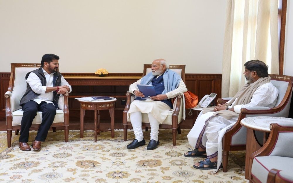 Telangana CM, Deputy CM Call on PM Modi in New Delhi