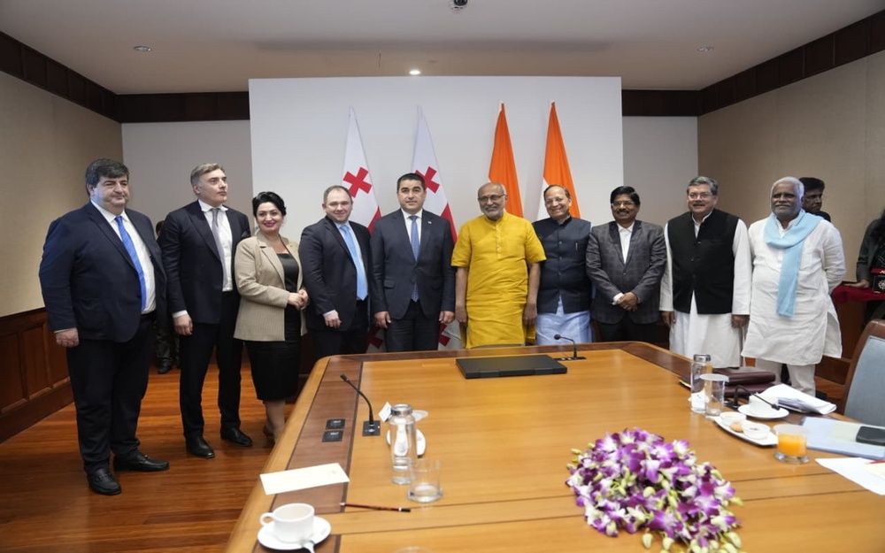 Georgia Parliamentary Delegation Meets VP Radhakrishnan