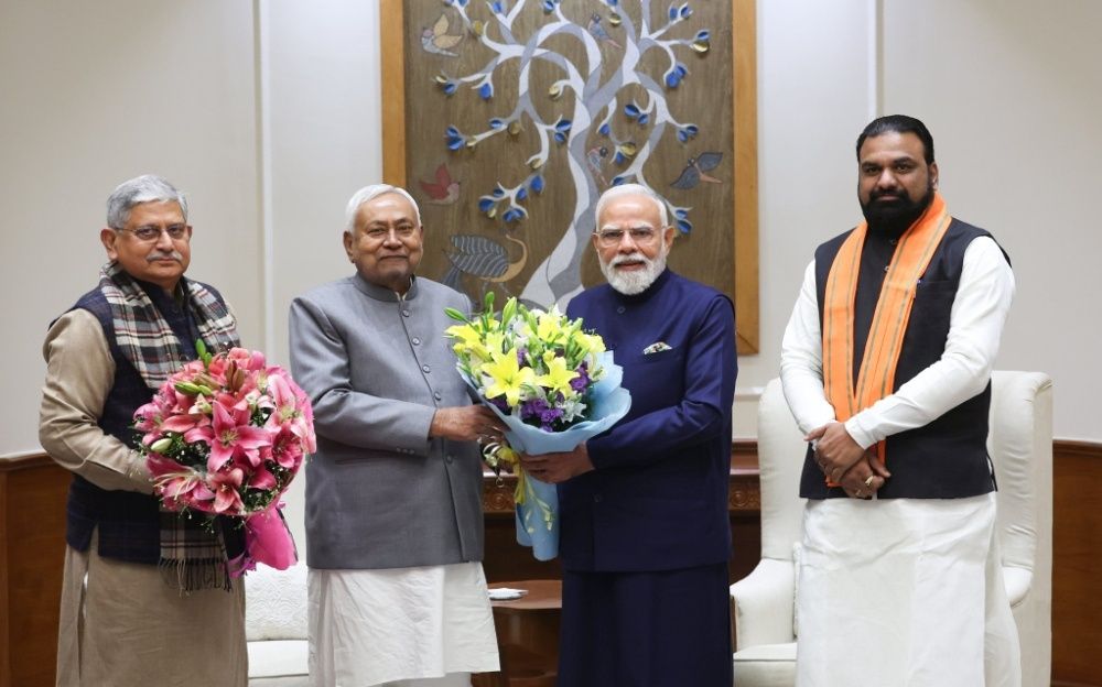 Bihar CM, Dy CM Meet PM Modi in Delhi