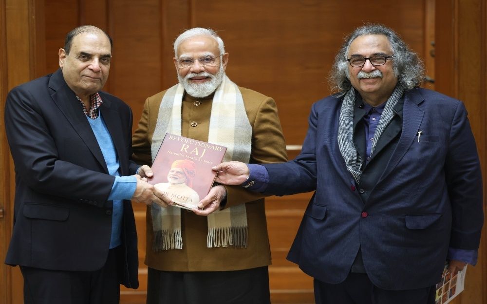 ‘Revolutionary Raj’: Alok Mehta Presents New Book to PM Modi