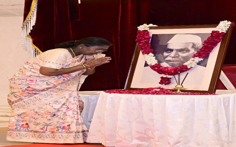 President Murmu Pays Tributes to Dr Rajendra Prasad