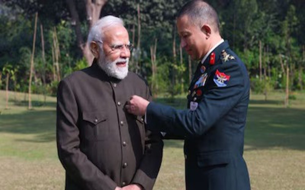PM Modi Salutes Armed Forces on Flag Day