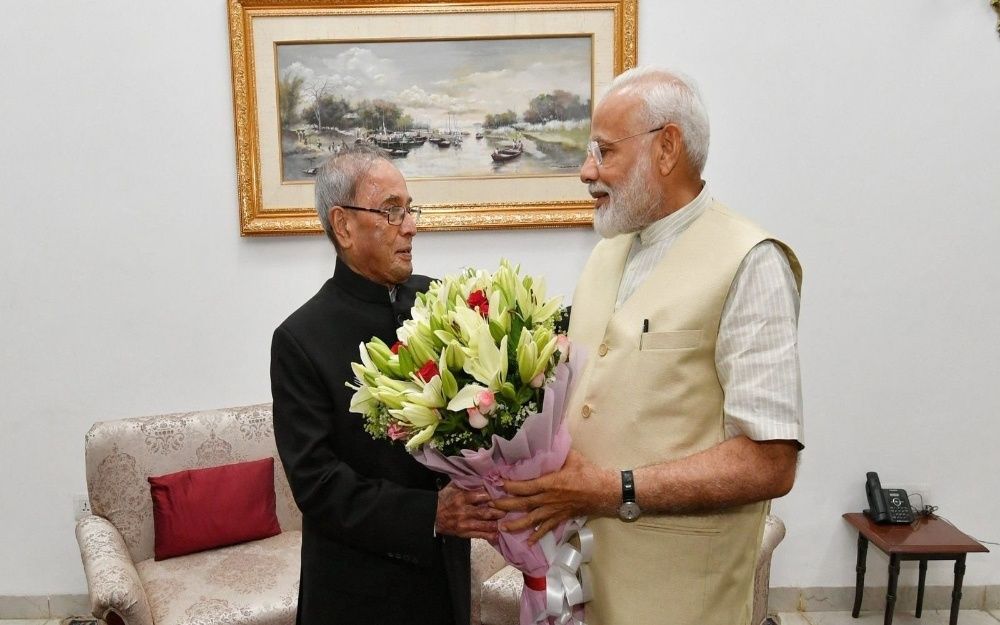 PM Modi Pays Tribute to Pranab Mukherjee