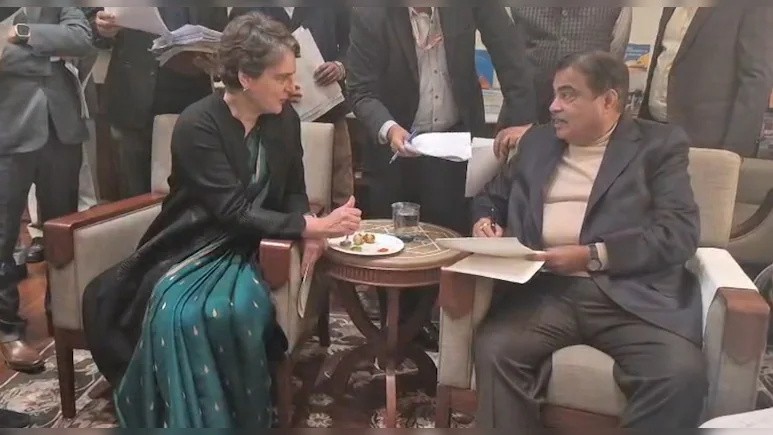 Work, Wit and a Bite: Priyanka Gandhi Meets Gadkari on Kerala Road Projects