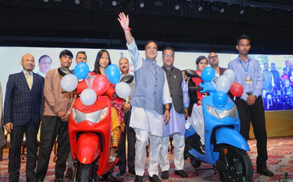 Assam Govt Hands Out Scooters to Meritorious Students