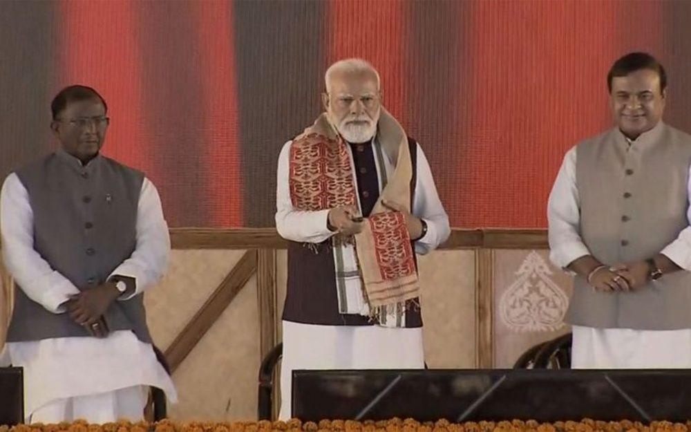 PM Modi Performs Bhoomi Pujan of Kaziranga Corridor; Hails ‘Zero Poaching’ Success