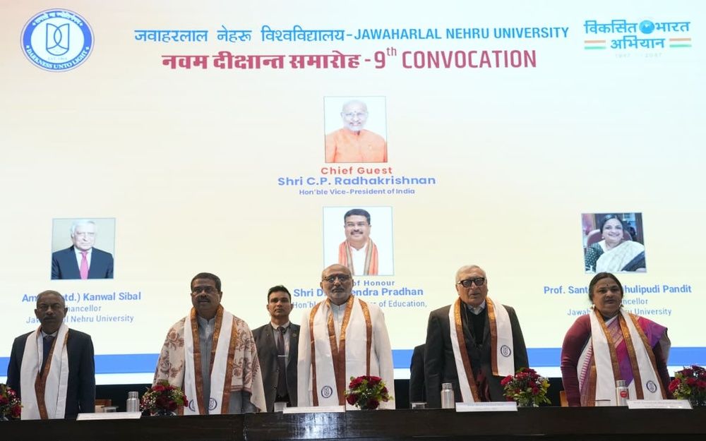 Character, Cooperation, Constitution: VP’s 3 Mantras for JNU Graduates
