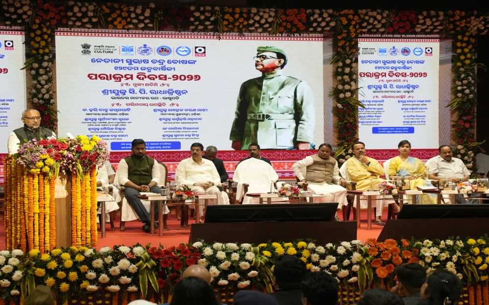 VP Radhakrishnan Invokes Netaji’s Parakram at Cuttack Celebrations