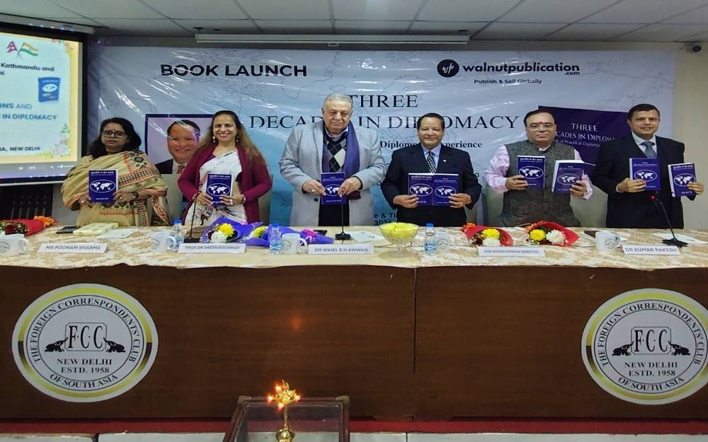 Former Ambassador Mohan Krishna Shrestha Unveils “Three Decades in Diplomacy” at FCC South Asia