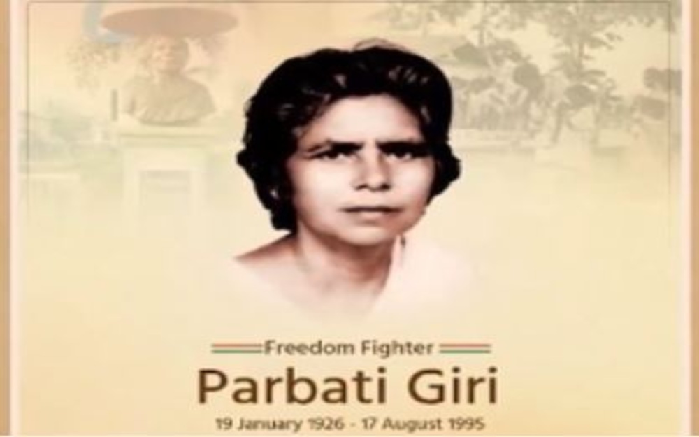 PM Modi Salutes Freedom Fighter Parbati Giri on Birth Centenary