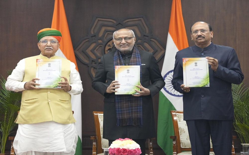 VP Radhakrishnan Releases Tamil, Gujarati Editions of Constitution