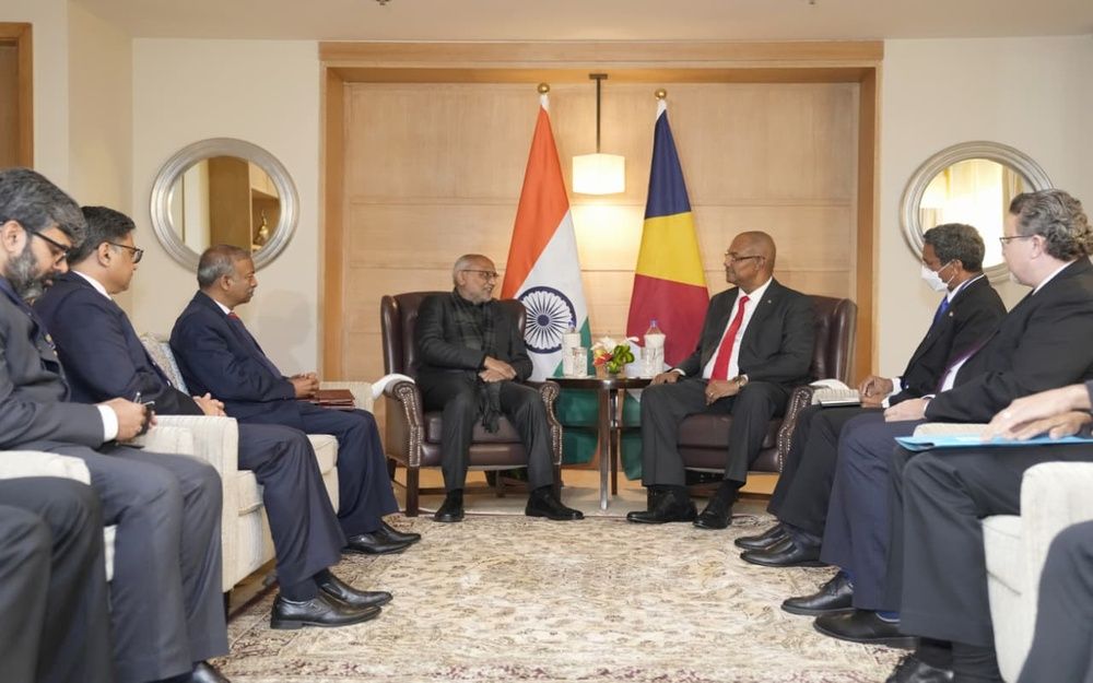 “Shared Vision for Peace”: VP Radhakrishnan Meets Seychelles President