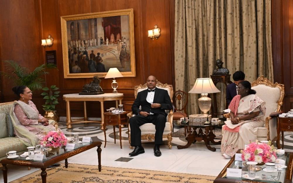 President Murmu Hosts Seychelles President at Rashtrapati Bhavan