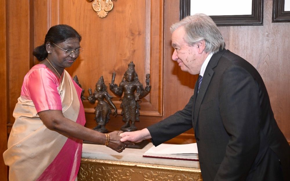 President Murmu Meets UN Chief António Guterres