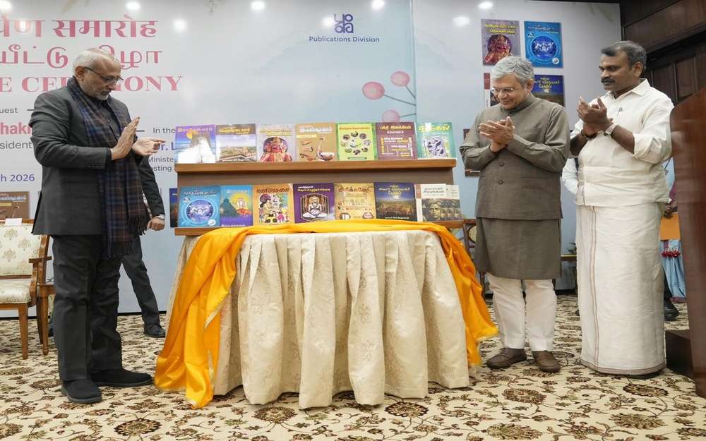 VP Radhakrishnan Releases 16 Books on Tamil Heritage in Delhi
