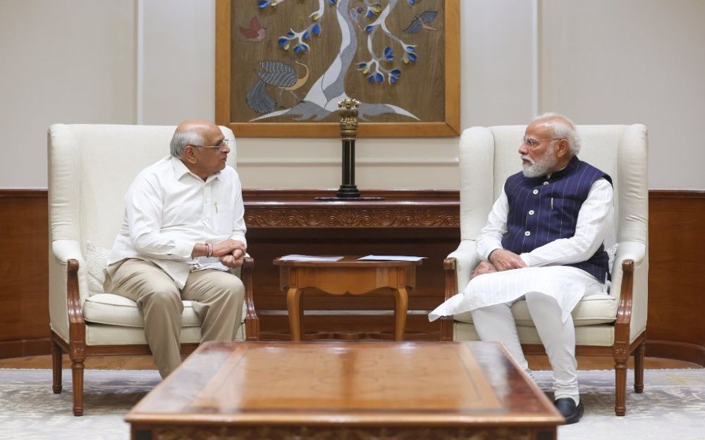 Gujarat CM Patel Meets PM Modi in Delhi