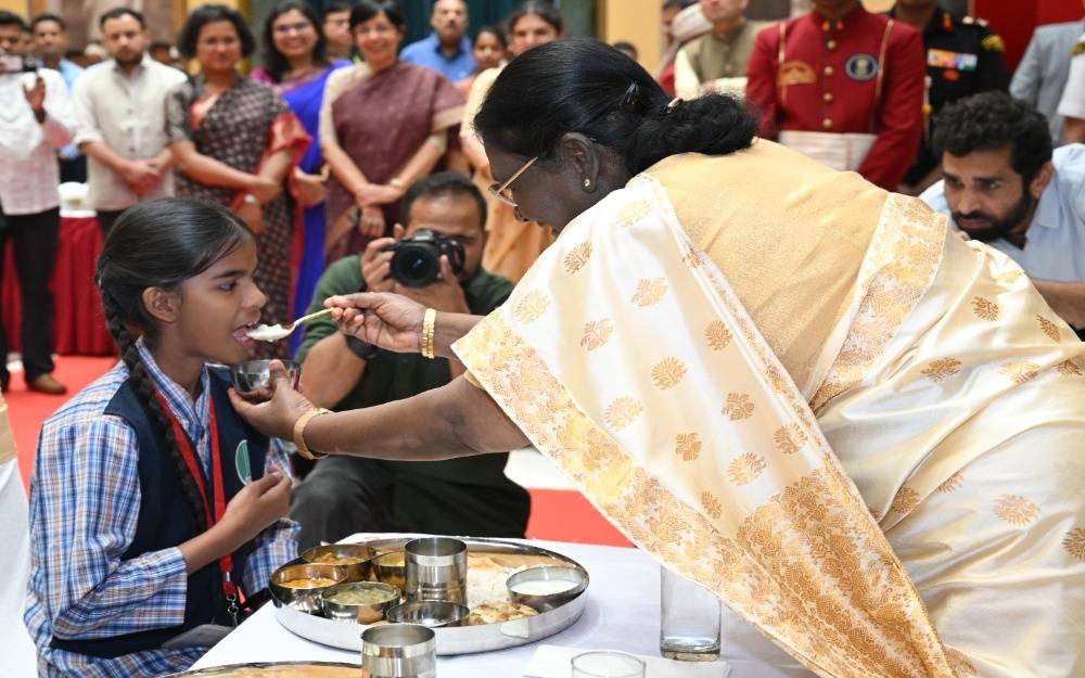 “Children Must Have Nutritious Food, Quality Education”: President Murmu