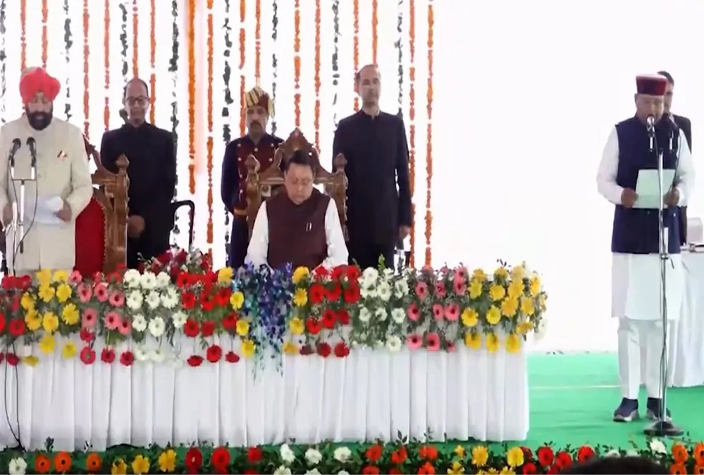 CM Dhami Expands Cabinet, 5 Take Oath
