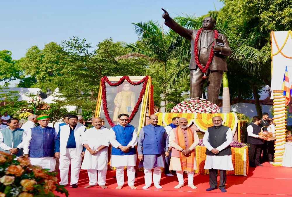 Leaders Pay Tribute to Dr Ambedkar at Parliament