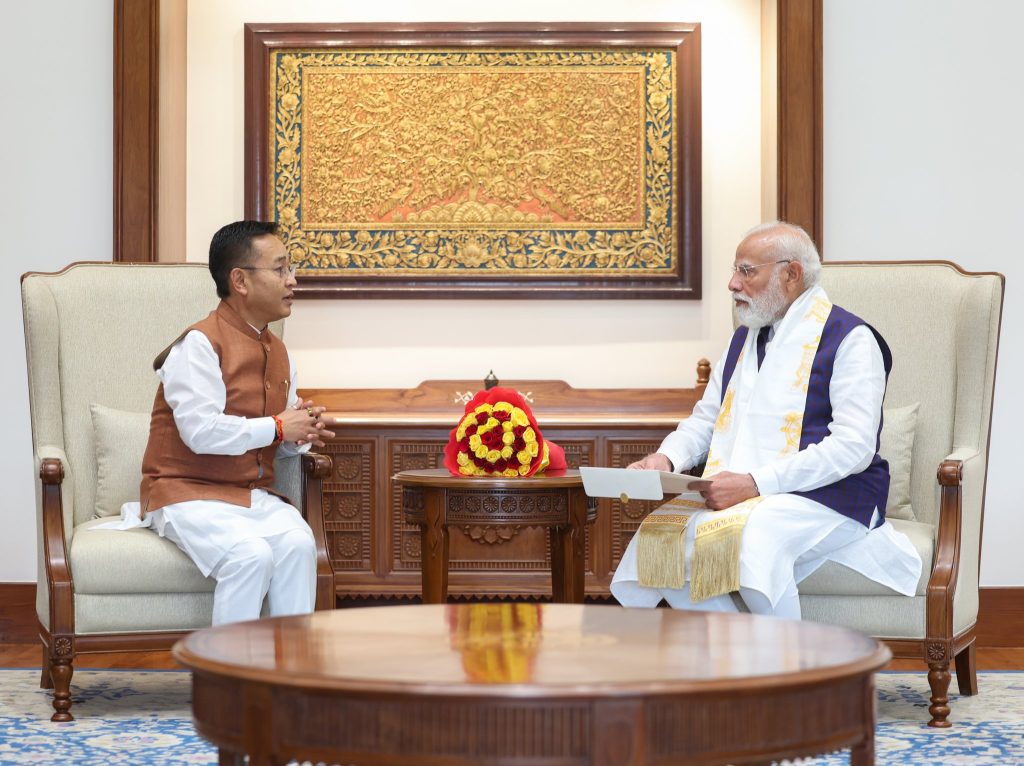 Sikkim CM Prem Singh Tamang Calls on PM Modi in Delhi