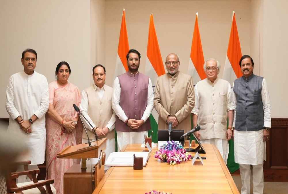 Parth Pawar Takes Oath as Rajya Sabha MP