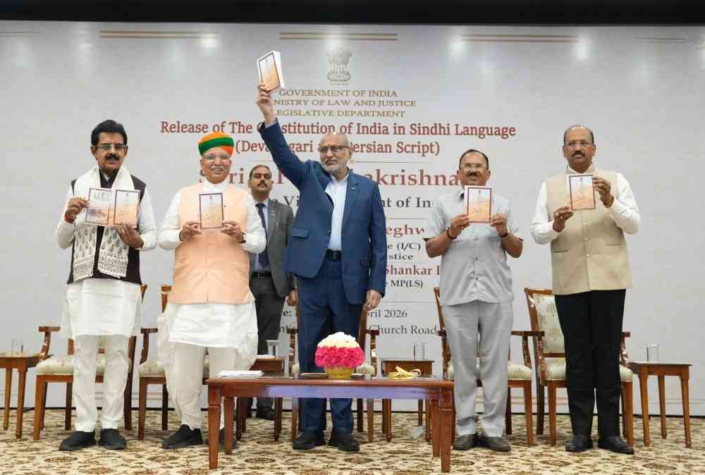 VP Radhakrishnan Releases Constitution in Sindhi