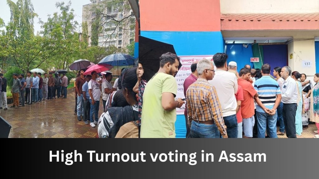 High Turnout : Voter Enthusiasm Defies Rainfall in Assam