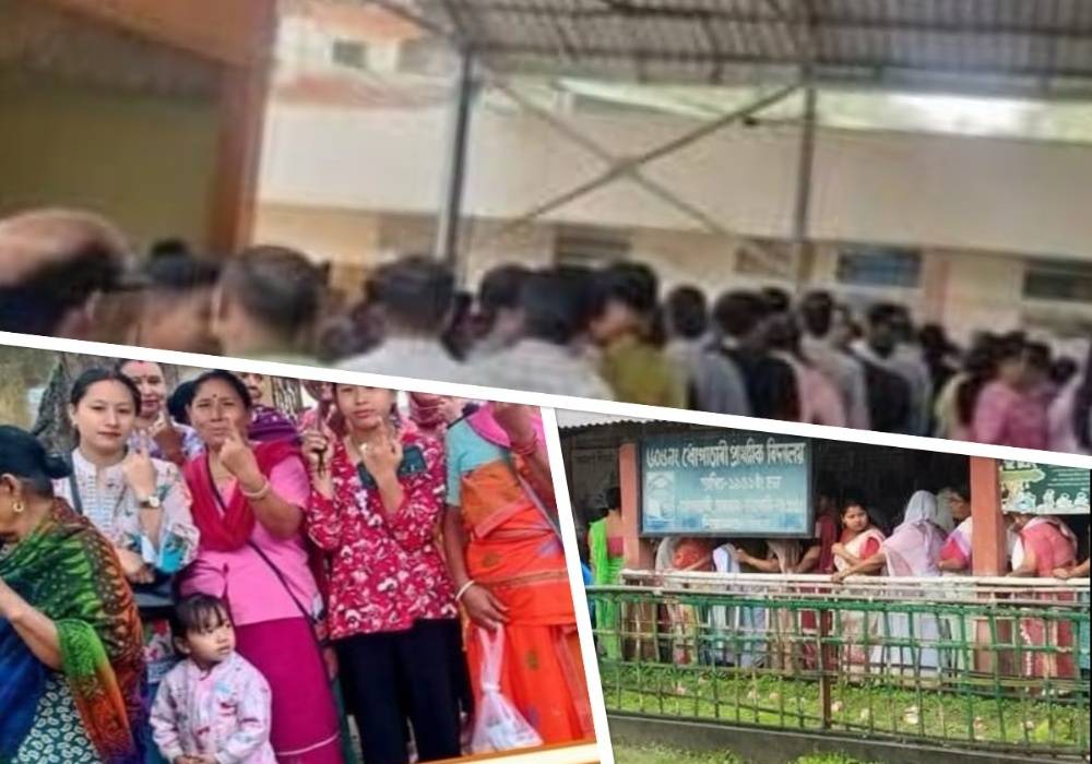 Assam Elections :75.91% Voter Turnout Recorded by 3 PM