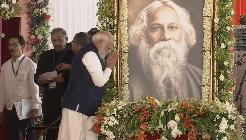 PM Modi Pays Tribute To Rabindranath Tagore