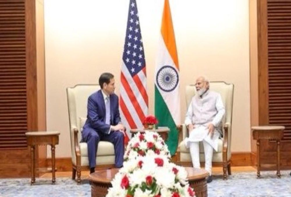 US Secretary of State Marco Rubio Calls on PM Modi