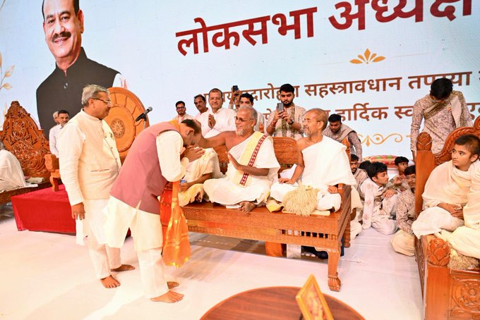 ‘Jain Saints Are Bringing Change Across World’: Om Birla