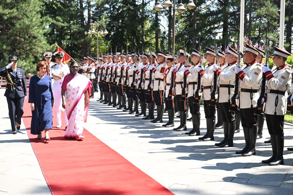 President Murmu Holds Talks with North Macedonia President