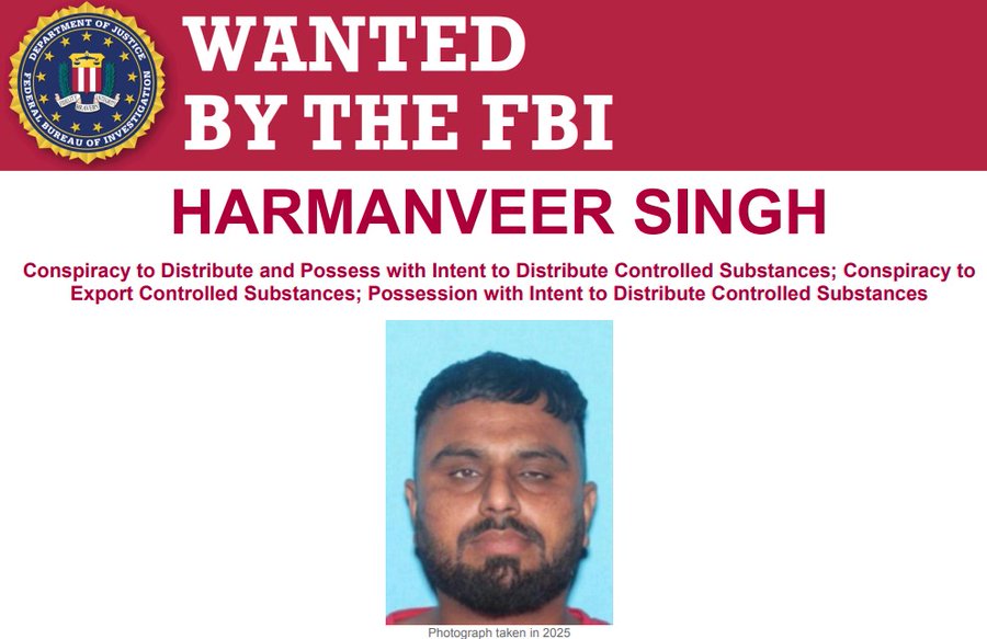 FBI Hunts Indian National in Global Drug Trafficking Case