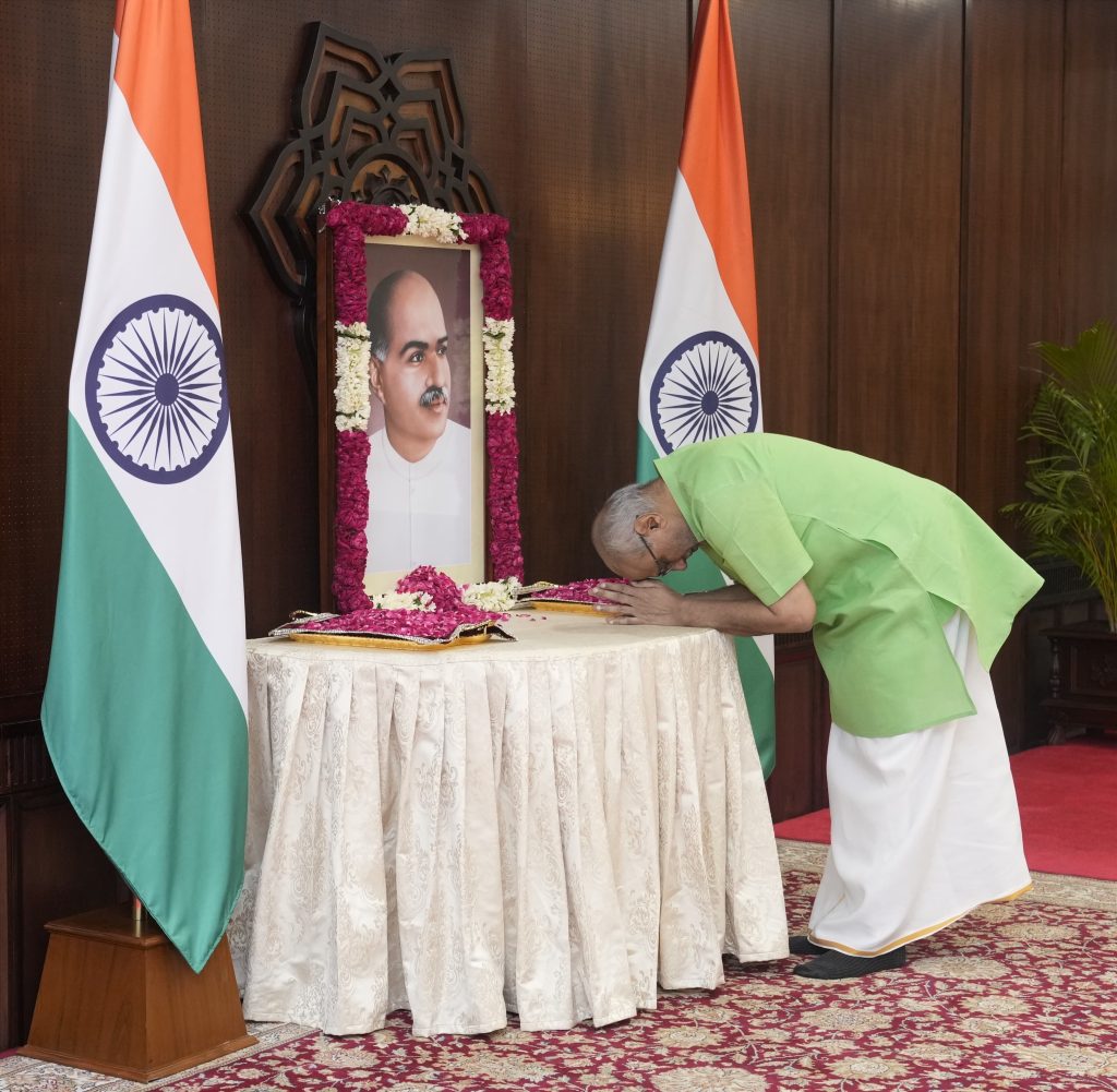 VP Radhakrishnan Pays Tribute to Dr. Syama Prasad Mookerjee