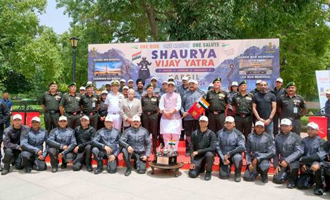 Defence Minister Rajnath Flags Off Shaurya Vijay Yatra
