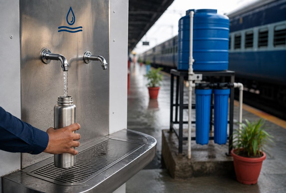 Indian Railways Launches Drive to Clean Drinking-Water Tanks