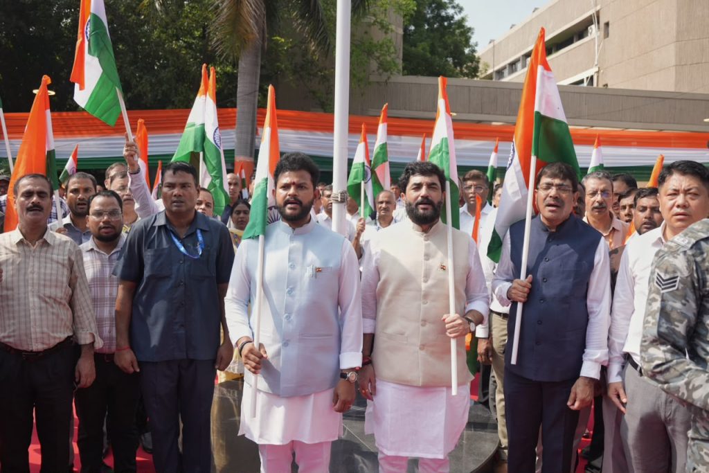 Ram Mohan Naidu Flags Off Tiranga Rally in New Delhi