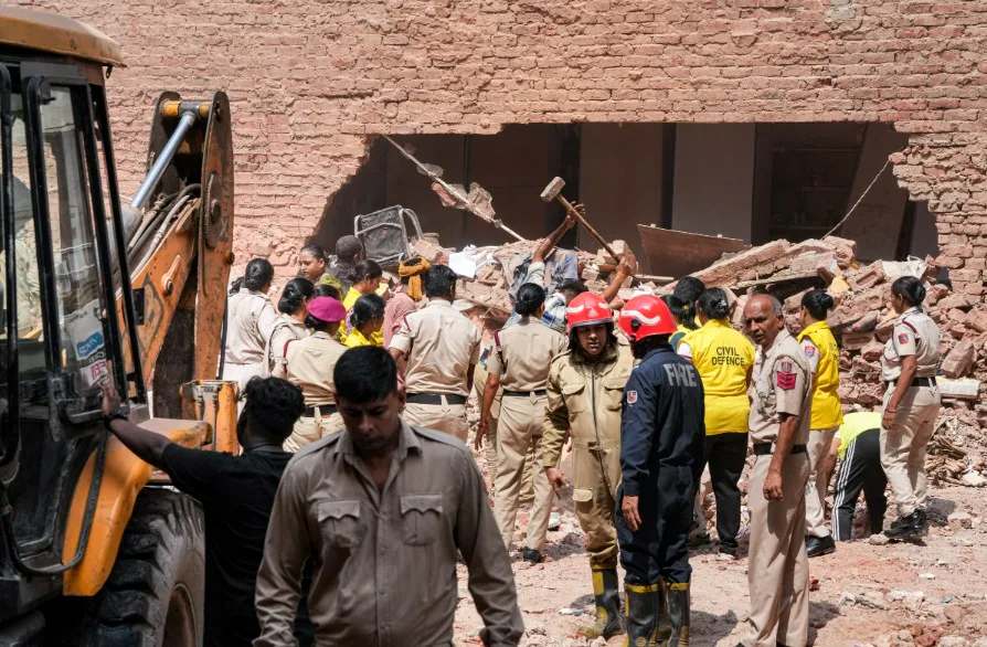 MCD Suspends 5 Officials After Satya Niketan Collapse