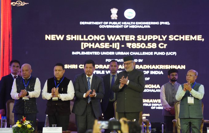 VP Radhakrishnan Launches ₹1,000 Crore Projects in Shillong