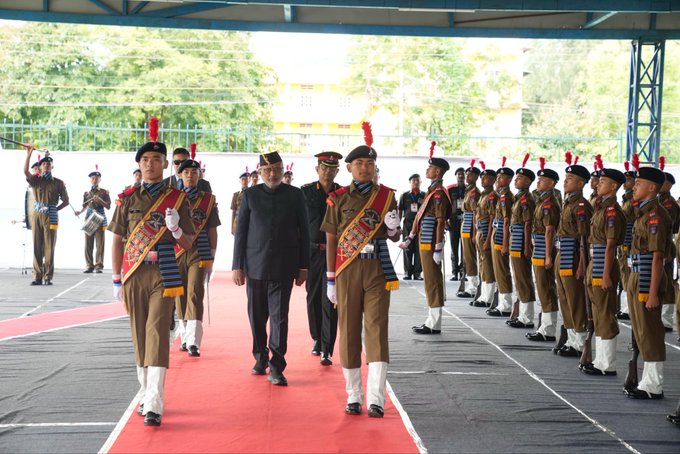VP Radhakrishnan Visits INA Museum, Sainik School Imphal