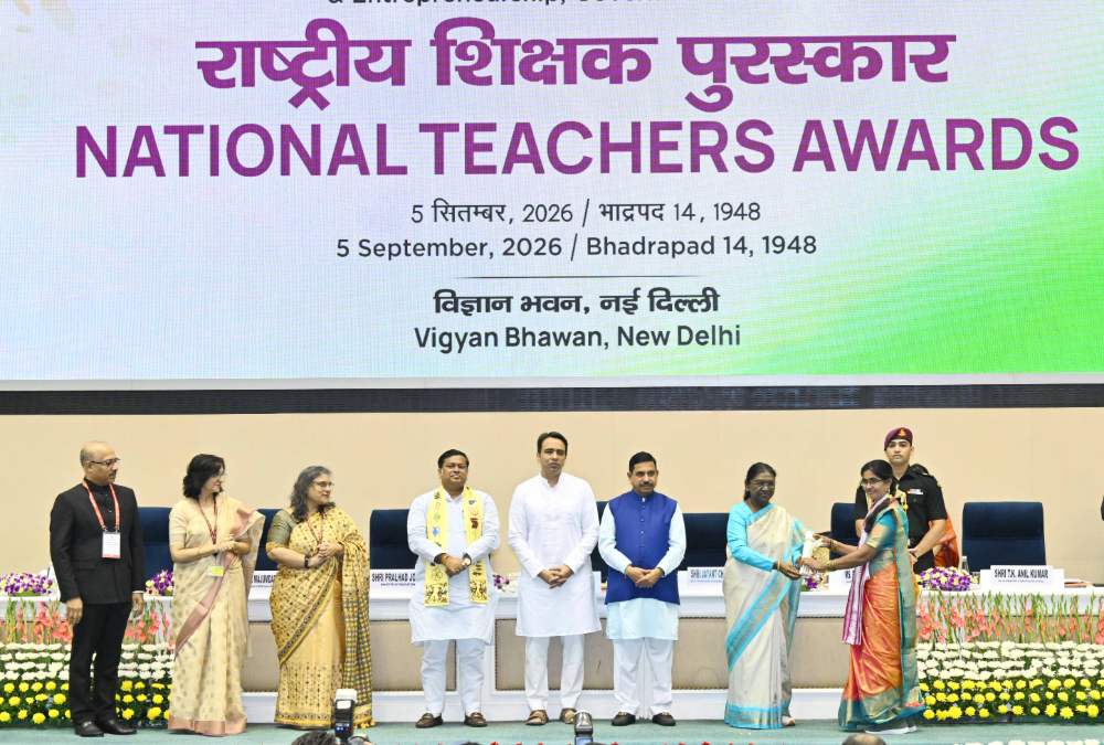 President Murmu Confers National Awards on Teachers