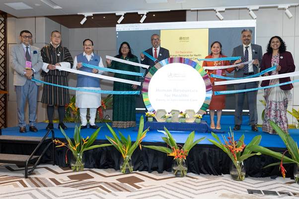 India Highlights Healthcare Workforce Expansion at WHO RC79
