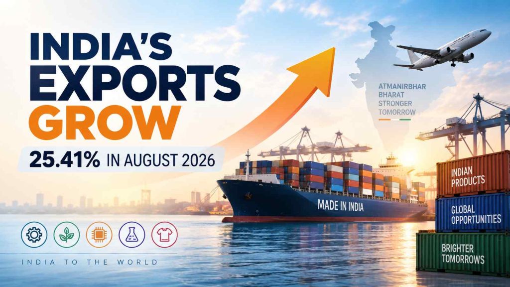 India’s Exports Rise 25.41% to $82.68 Billion in August