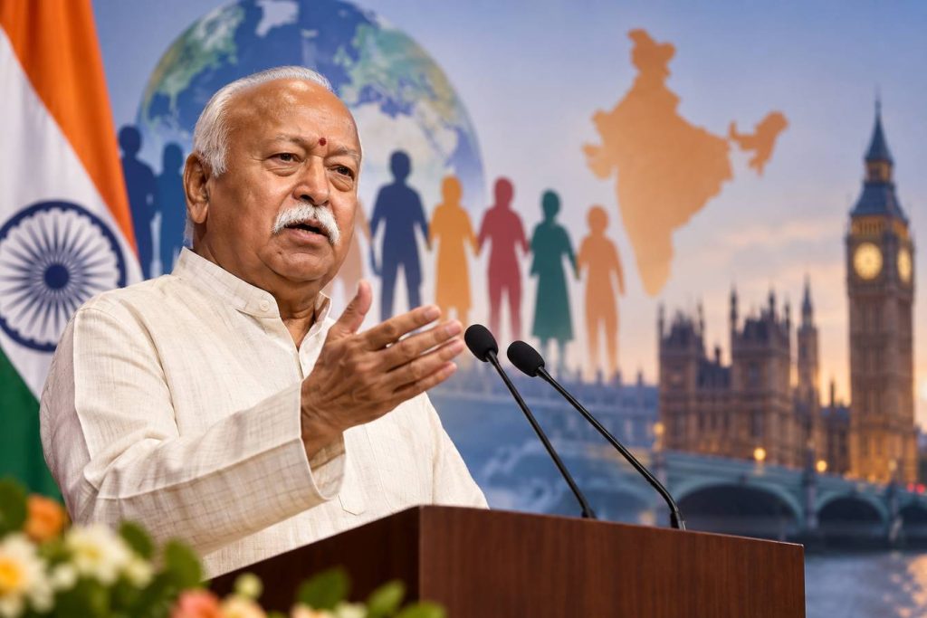 Mohan Bhagwat Explains ‘Hindu Rashtra’ Concept in London