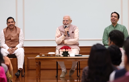 PM Modi Interacts with National Teachers Award Winners