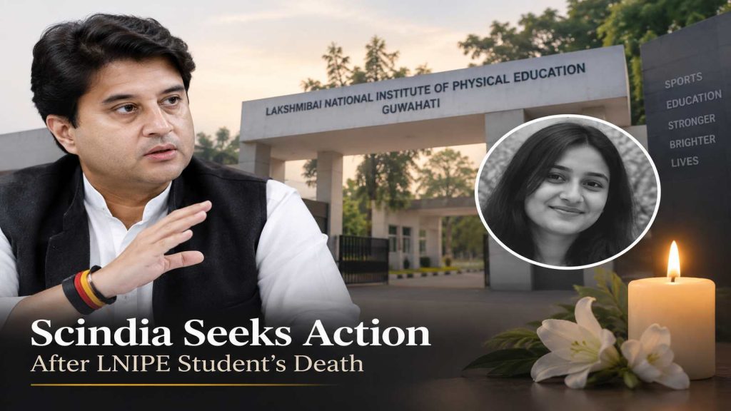 Scindia Seeks Action After LNIPE Student’s Death